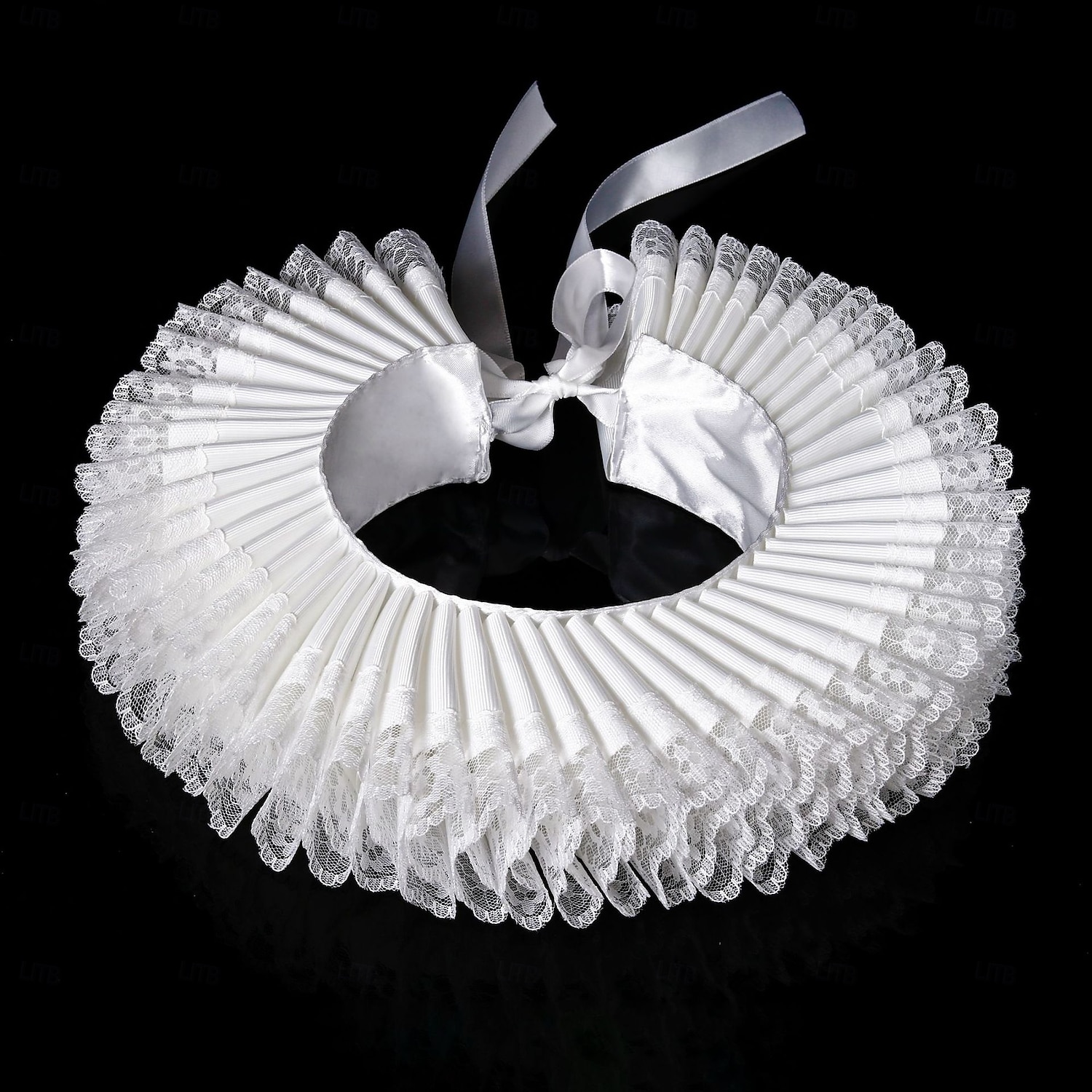 Rococó Victoriano Renacimiento Cuello con volantes isabelino Noble Aristócrata Disfraz Unisexo Víspera de Todos los Santos Carnaval Rendimiento LARP Feria Ren Adultos Cuello Todas las Temporadas 2025 - $19.49 –P7