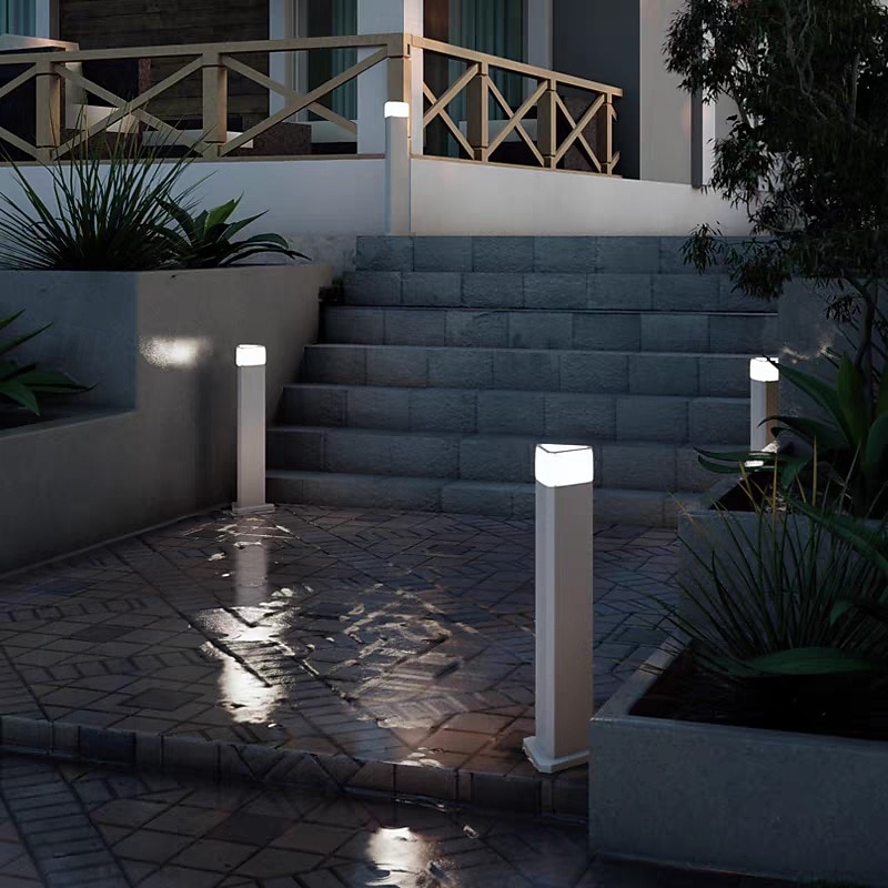 Luzes de gramado externas IP55, modernas, à prova d'água, LED, caminho, lâmpadas de jardim, quintal externo, luminárias de chão externo para deck, varanda, entrada de automóveis, caminho, luzes de de 2025 por $250.69 –P4