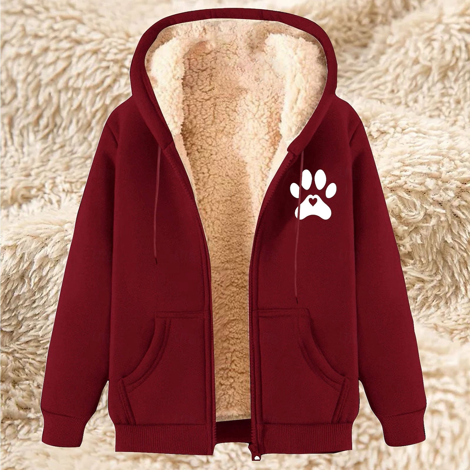Homme Sweat à capuche zippé intégral Sweat à capuche zippé Veste en Polaire Sweat à capuche en polaire Abricot Noir Vin Rouge Bleu À capuche Uni Impressions Graphiques Patte Fermeture éclair Avec de 2025 ? $20.99 –P6