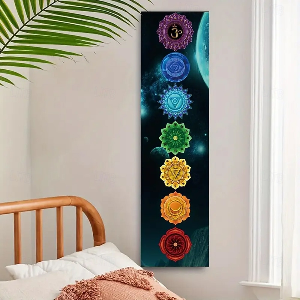 tapisserie Bannières Longue tenture murale verticale Sept chakras Méditation Yoga Sports Esthétique Chambre Salon Dortoir Porche mural Décorations murales, porte, arrière-plan de 2026 ? $11.99 –P2