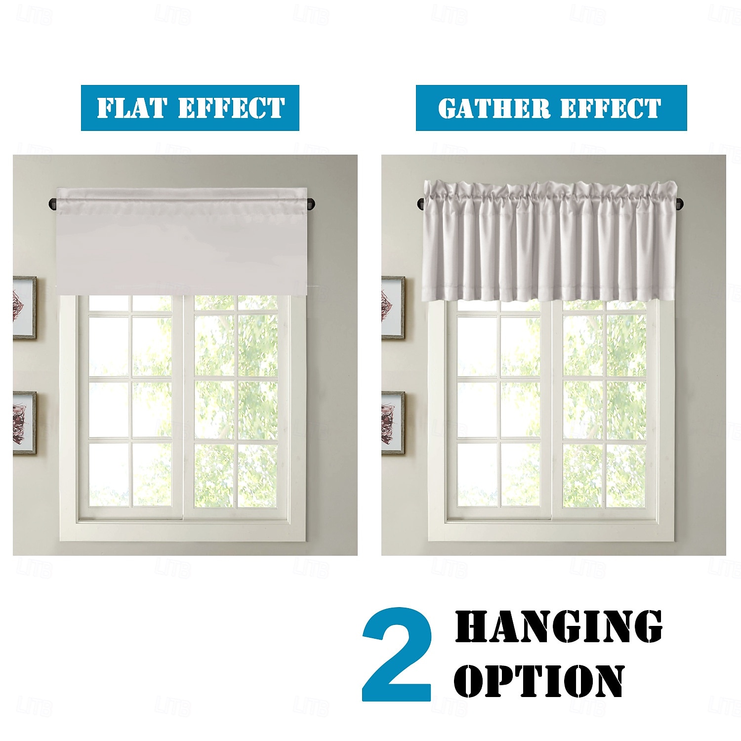 2026年 高密度の遮光無地ショートカーテン、寝室の窓用ドレープ、無地の断熱バランス、モダンでミニマリストな小さな窓用カバー  コレクション – $23.99 –P5