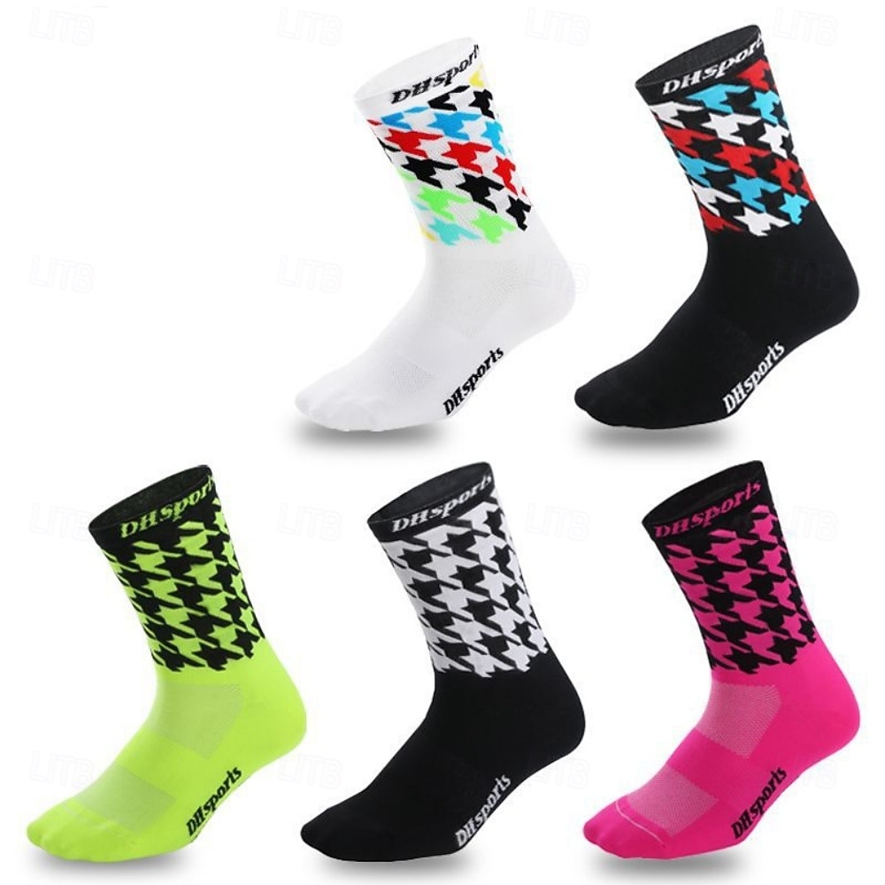 Calcetines Calcetines Ciclismo Calcetines de bicicleta Calcetines deportivos Calcetines atléticos Camping / Senderismo Senderismo Ejercicio al Aire Libre Bicicleta / Ciclismo Alta elasticidad Cómodo 2025 - $11.49 –P1
