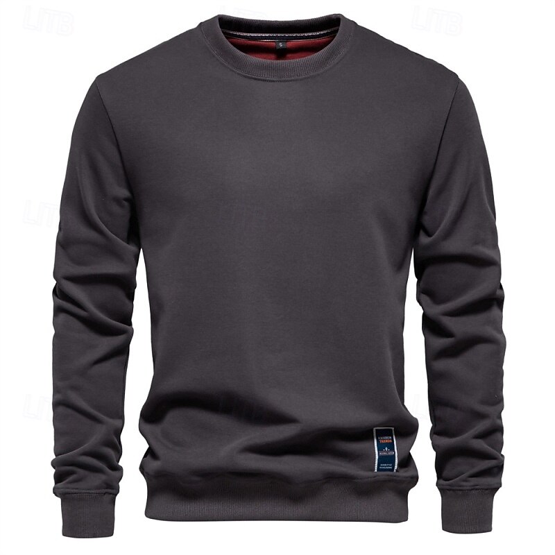 Homens Moletom Moletom com capuz Estacionar Preto Verde Tropa Azul Marinha Laranja Cáqui Gola Redonda Tecido Desportos e Ar livre Casual Diário Roupa de rua Legal Roupa de Esporte Primavera & Outono de 2025 por $27.99 –P6