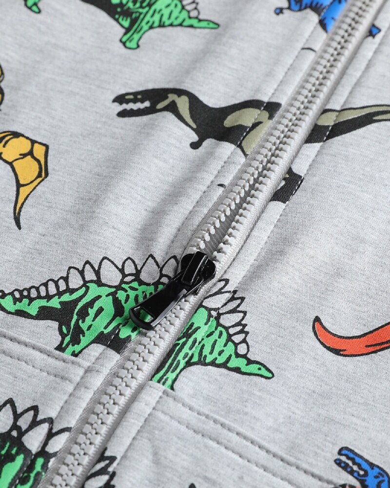 Barn Pojkar hoodie med dragkedja Tecknat Långärmad Dragkedja Höst Grundläggande Bomull Utomhus 2025 - $30.99 –P14