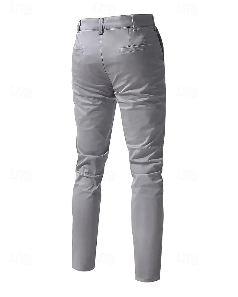Per uomo Pantaloni Chinos Pantaloni plissettati Tasca Bottoni Semplice Comodità Formale Feste Lavoro Moda Stile Classico Nero Vino Micro-elastico del 2025 a $26.99 –P2