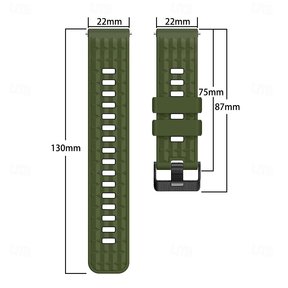 Smart Watch Band Compatible with Garmin Samsung Huawei Amazfit Polar Xiaomi Ticwatch Watch 3 Pro, Watch 2 Classic, Watch GT 3 Pro / 2 Pro / 2e / Runner / Active / 42mm / 46mm, Honor Magnic 2 GS 3i 2025 - $14.99 –P2