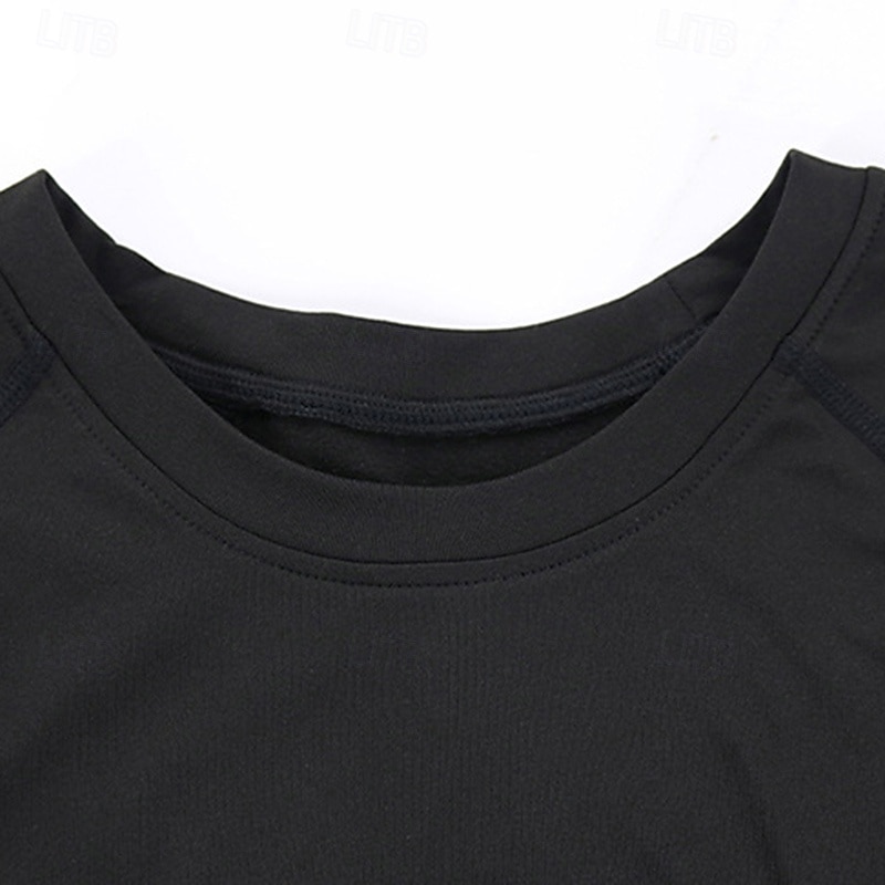 Herr Kompressionströja Fleece-underställ Träningstoppar Långärmad Överdelar Fritids- Snabb tork Varm Gym Basket Träning Sportkläder Sportkläder Solid färg Svart Vit Blå 2025 - $15.19 –P7