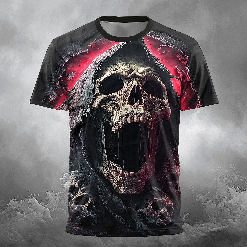 Per uomo La Morte 3D Mietitrice Maglietta Manica Corta maglietta Stampa 3D Girocollo Camicia Esagerato Designer Orrore Feste Streetwear Ferie Giallo Rosso Viola Estate Primavera Abbigliamento S M L del 2026 a $22.99 –P2