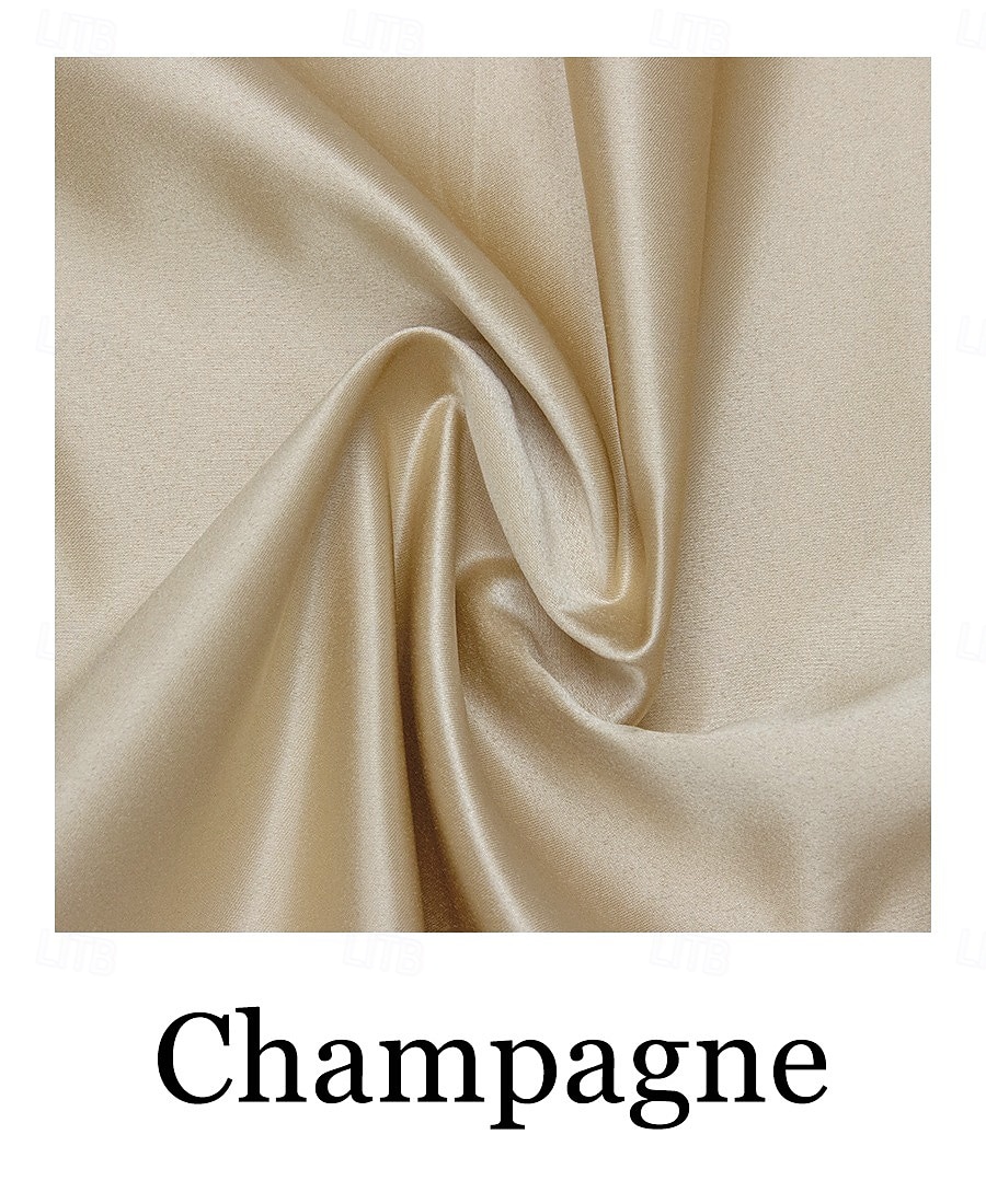 Strandbröllop A-Linje Gyllene Klänningar Mor till bruden Klänning Bröllop Gäst Elegant Vintage Plus Size V Hals Te Längd Satäng 3/4 Lång Ärmar med Fällor klä dig för att imponera fri anpassad storlek 2025 - $121.99 –P6