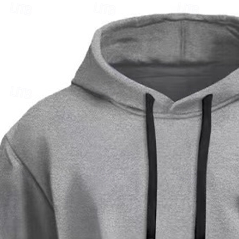 Per uomo Felpa con cappuccio Felpa con cappuccio in pile Felpa con cappuccio tattica Nero Blu marino Cammello Cachi Grigio chiaro Con Cappuccio Semplice Tasca Sport & Outdoor Casuale Quotidiano del 2025 a $17.99 –P7