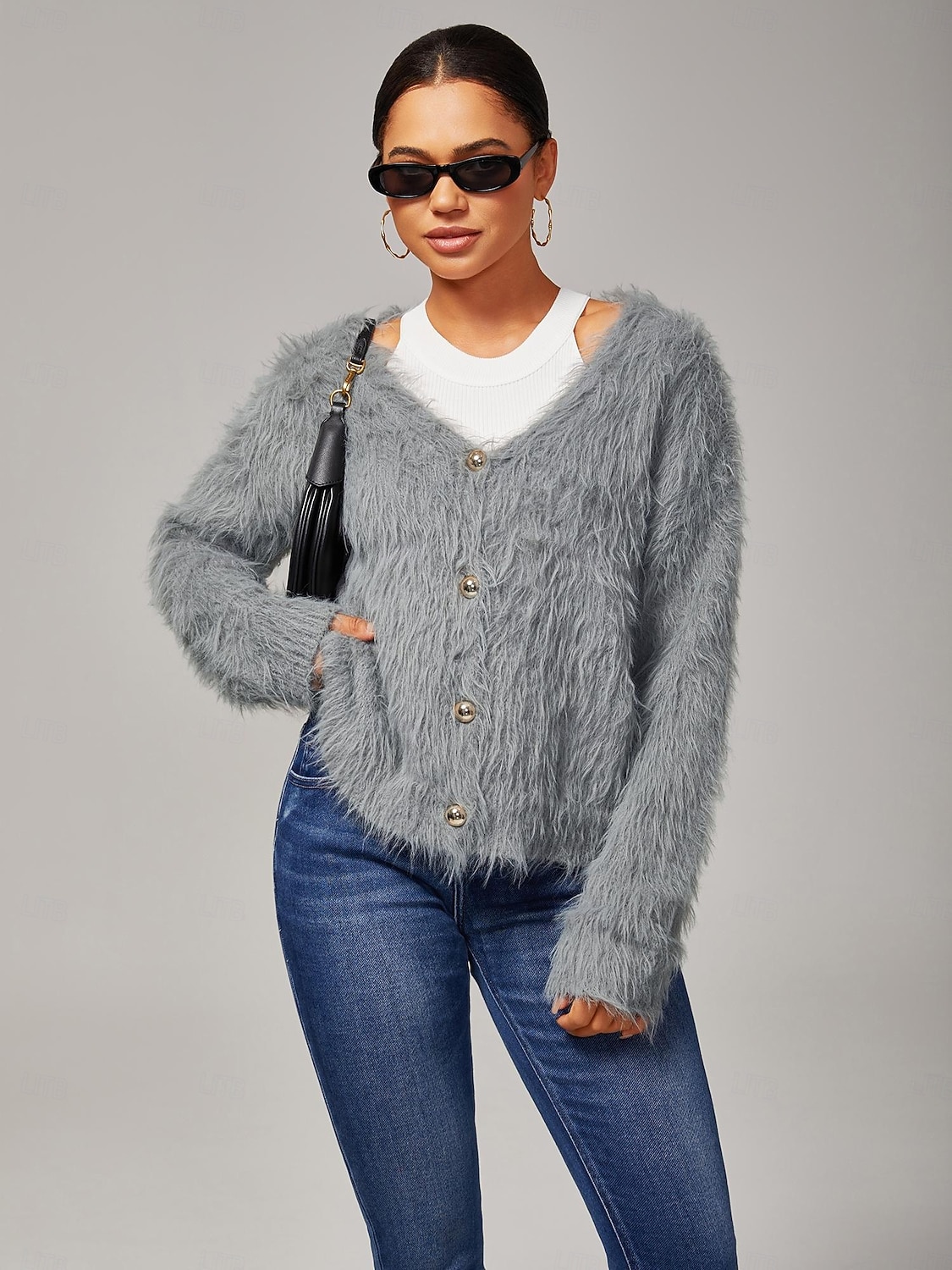 Dame Jeans Full lengde Ankel-lengde Elegant Fritid Mørkeblå Sommer Høst Kryss-sesonger S M L 2025 - $72.99 –P7