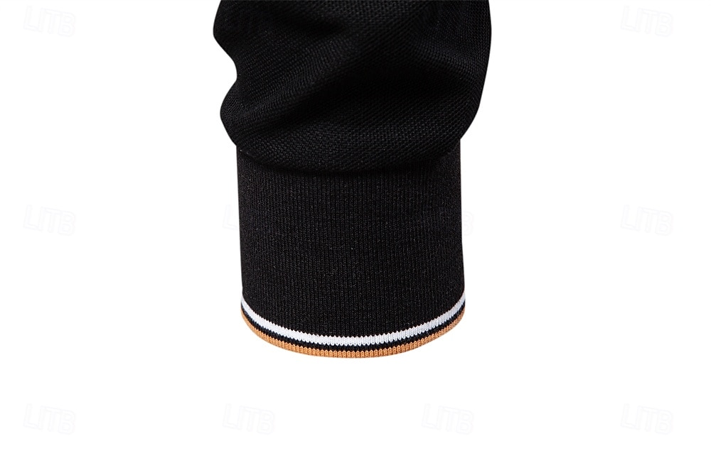 Hombre Polo Trabajo Negocio Cuello Vuelto Manga Larga Ocio Cómodo Plano Bloque de Color Puro Todas las Temporadas Ajuste regular Rojo rubí Negro Blanco Azul Marino Oscuro Gris claro Verde Ejército 2026 - $22.99 –P20