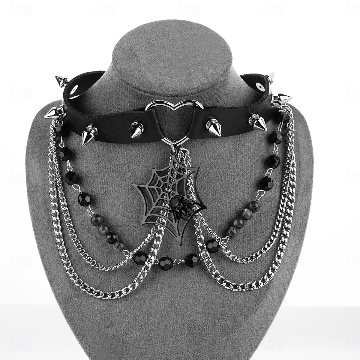 Punk a gotika Náhrdelník Choker Křížový přívěsek pavoučí síť Maškarní kostým Dámské předvečer Všech svatých Karneval Výkon Párty Ležérní Dospělí Náhrdelníky Celý rok 2025 - $15.49 –P9