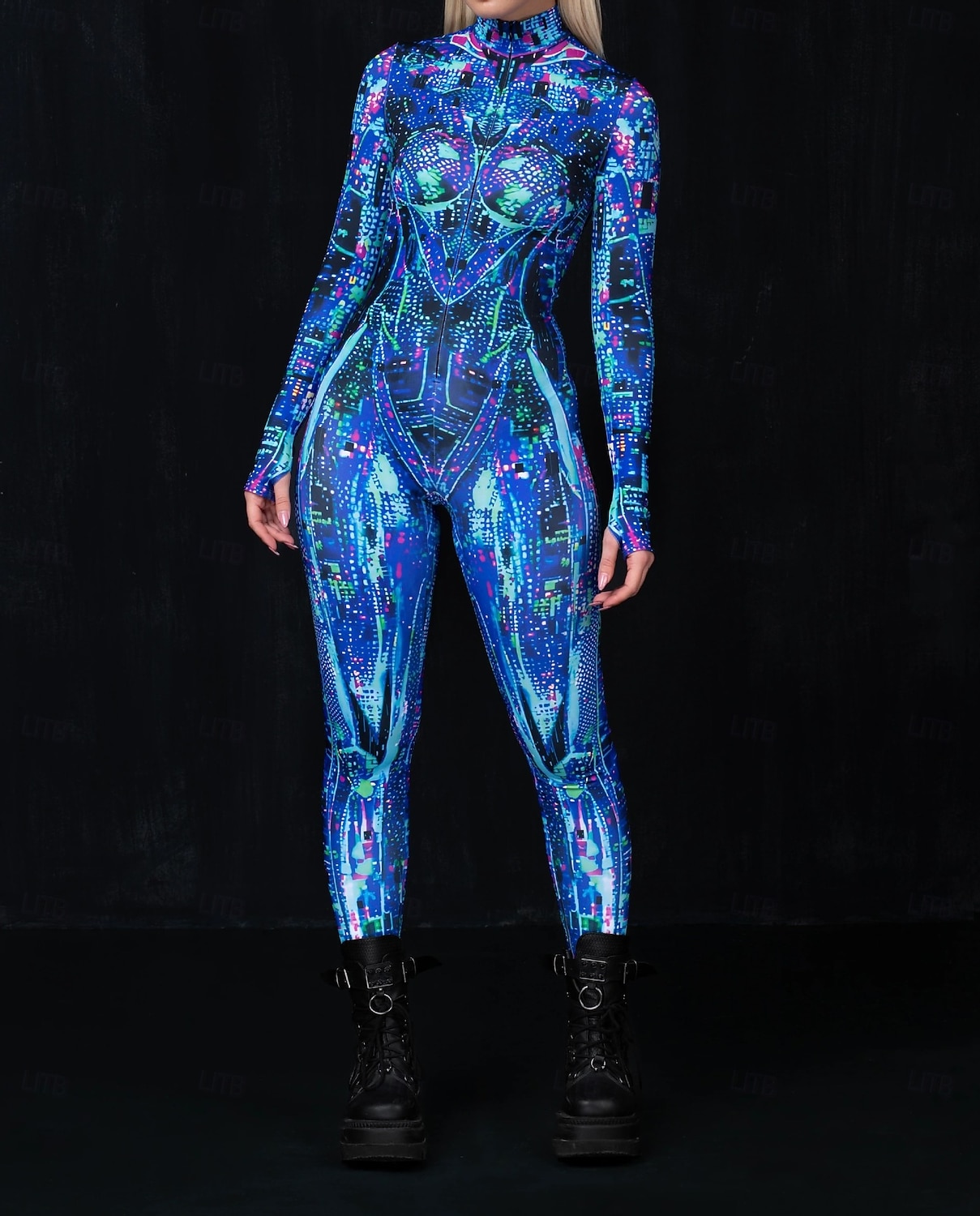 Wzorzyste garnitury Zentai Kostium Cosplay Body Drukowanie Strój karnawałowy Kombinezon zentai Męskie Damskie Dla chłopców seksowny kostium Halloween Kostium na Spektakl Impreza Bal maskowy Dla 2025 - $29.99 –P15