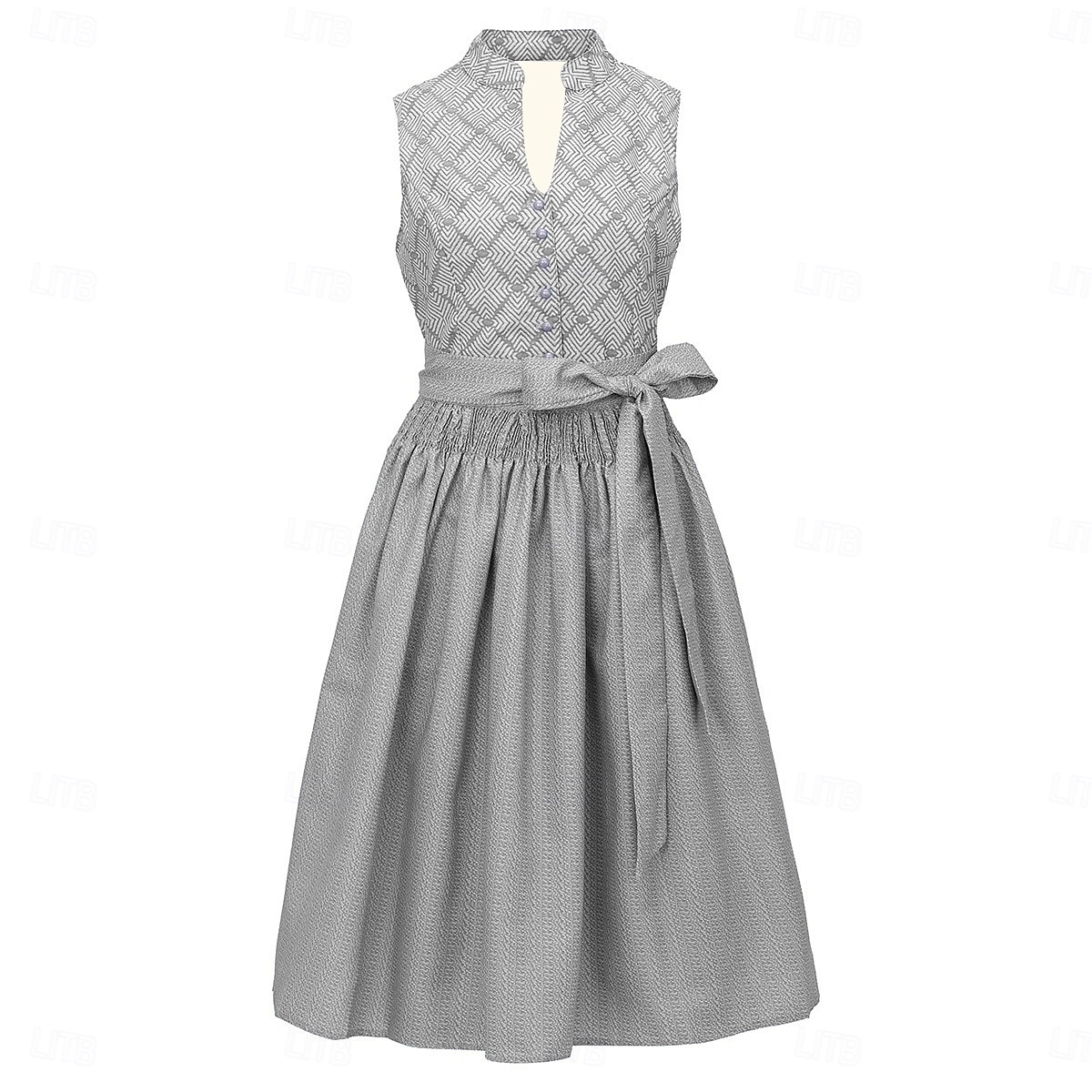 Oktoberfest Dress Dirndl Trachtenkleider Midi Length Maid Bavarian German Wiesn Women's Carnival Beer Festival Traditional Style Cloth Without Blouse (80CM) 2026 - $91.99 –P1