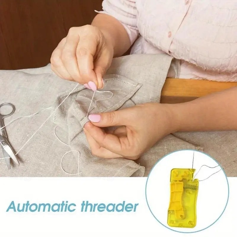 Enhebrador automático de agujas de 2 piezas para coser, herramientas de costura manual para máquinas de coser, manualidades domésticas y suministros de costura. 2025 - $7.99 –P7