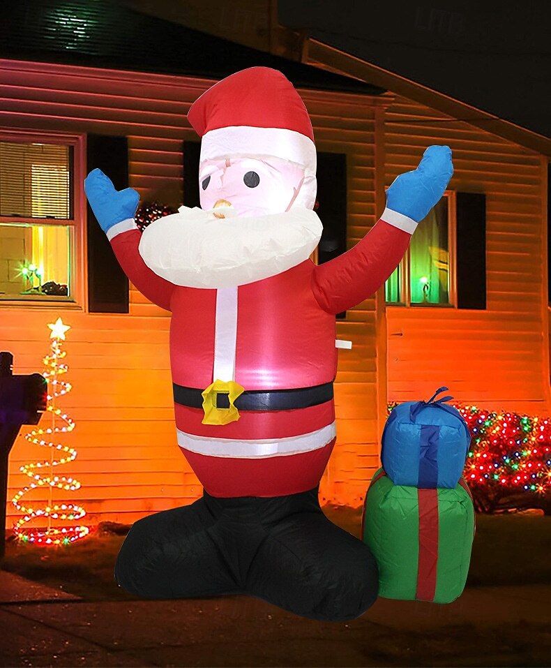 1.45M Joulun Puhallettava Joulupukki Lahjapaketti Valo Puhallettava Sisä- ja Ulkovalot Koristeet Lomapihalle Ulkona Lomalle 2025 - $49.99 –P4