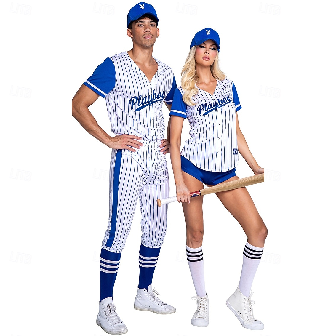 Striped Sports Baseball Uniform Party Outfit COS Sexy Cheerleading Uniform Cheerleading Uniform Halloween Costume 2026 - $38.99 –P1