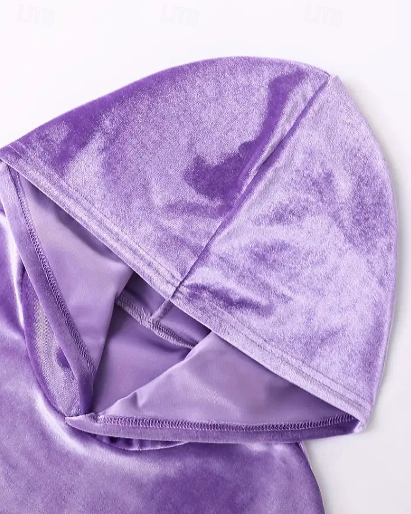 Dam Aktiv Streetwear Blus Huvtröja Byxuppsättningar Långärmad Huva Ensfärgat Rynkad Semester Dagliga kläder Rodnande Rosa Vin Blå Höst Normal 2025 - $31.99 –P18
