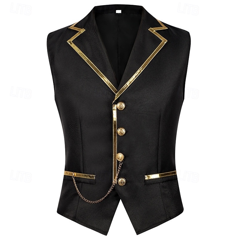 Rokoko Viktorianisch Renaissance Weste Prinz Edelmann Kostüm Herren Halloween Karneval Leistung LARP Renaissance-Messe Erwachsene Weste 2025 - $34.99 –P1