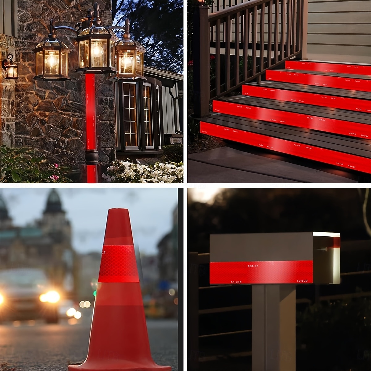 Fita refletiva dot-c2 de alta visibilidade - 1 adesivo de advertência de segurança à prova d'água e resistente para visibilidade noturna e cuidado com perigos, ideal para reboques, caminhões, de 2025 por $63.99 –P14