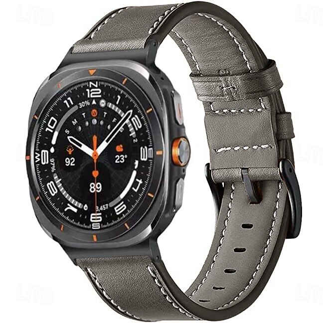 Óraszíj mert Samsung Galaxy 8. óra 40/44 mm 8. óra klasszikus 46 mm Műbőr Csere Szíj Állítható Rozsdamentes acél csat Bőr Link Karszalag 2025 - $18.99 –P5