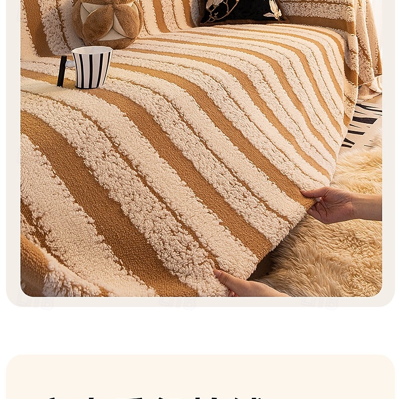 Funda de Sofá de Estilo Lujo Manta de Cubierta de Sofá de Algodón de Terciopelo para Otoño e Invierno Protector Universal de Sofá 2025 - $24.99 –P6