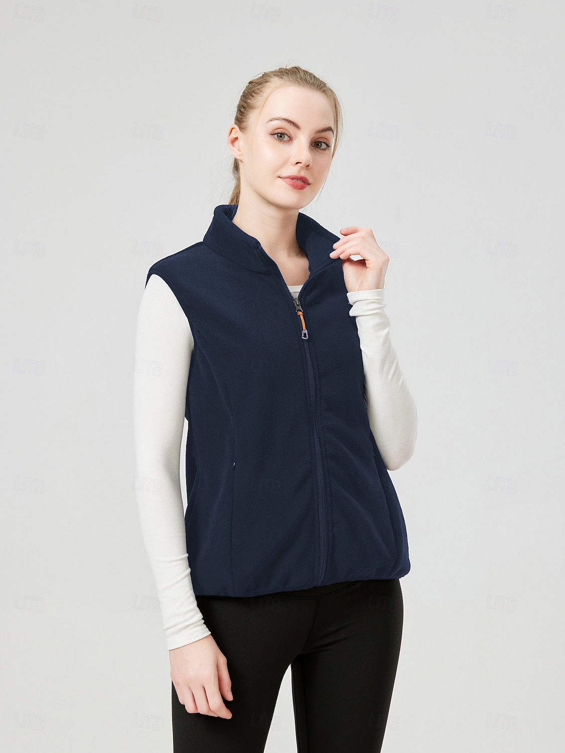 Damen Wanderweste Fleeceweste Thermojacke Winter Draussen Anatomisches Design Frontreißverschluss Dicht Warm Oberteil Einfacher Schieber Vollreißverschluss Camping / Wandern / Höhlenforschung Reisen 2025 - $24.99 –P14