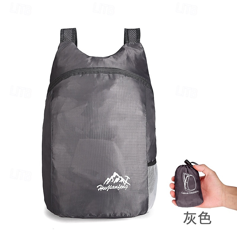 18 L Mochila de senderismo Mochila Ligera Ligera Mochilas de Senderismo Empacable Impermeable Utra ligero (UL) Multifuncional Plegable Al aire libre Camping / Senderismo Ciclismo / Bicicleta 2025 - $18.49 –P10