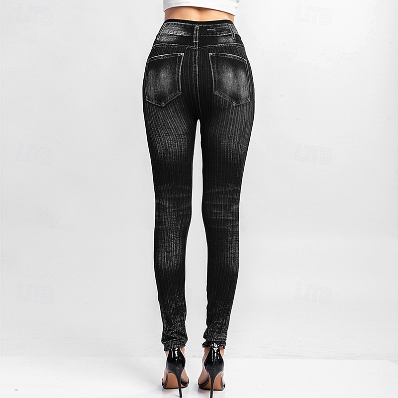 Per donna Pantaloni Eleganti Leggings Leggings comodi Streetwear Casual Lunghezza intera Naturale Semplice Tasca Confortevole Streetwear Abbigliamento quotidiano Weekend Grigio Nero Rosso Blu Autunno del 2026 a $13.99 –P11