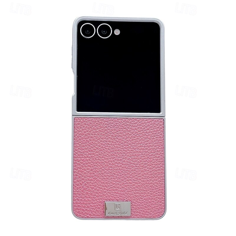 телефон Кейс для Назначение SSamsung Galaxy Z-флип 7 Z-флип 6 Z Flip 5 Z Flip 4 Кейс на заднюю панель Защита от удара Ретро ТПУ Кожа PU 2025 - $11.99 –P1