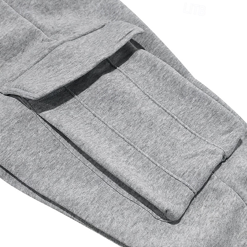 Ανδρικά Αθλητικές Φόρμες Παντελόνι Fleece Τζόγκκερ Παντελόνια Φορτ παντελόνι Cargo Κορδόνι Ελαστική μέση Πολλαπλή τσέπη Σκέτο Ύγρανση Αναπνέει Πλήρες μήκος ΕΞΩΤΕΡΙΚΟΥ ΧΩΡΟΥ Causal Καθημερινά 2025 - $22.99 –P10