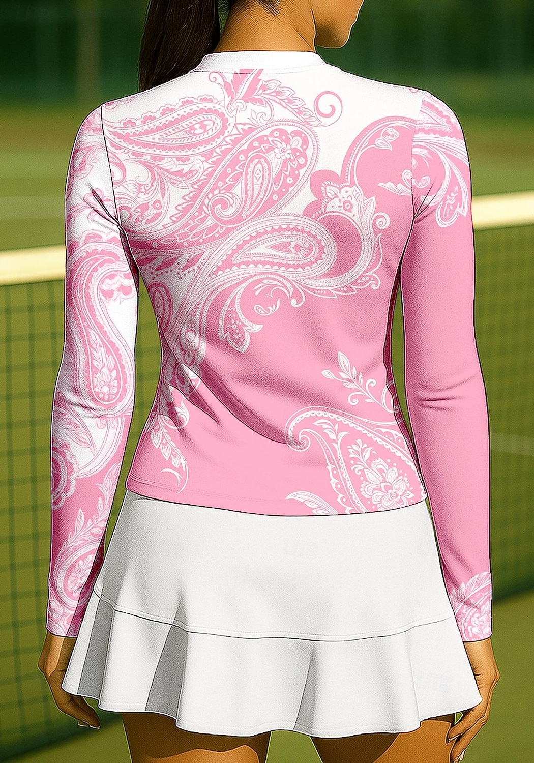 Per donna Paisley Maglietta sportiva Maglia da tennis Manica Lunga Cerniera Floreale UPF50+ Resistente ai Raggi UV Alta elasticità Traspirante Pallavolo Tennis Golf Collo alla coreana Collo con zip del 2025 a $25.99 –P2