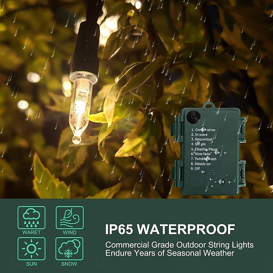 Urna de árbol de Navidad artificial preiluminada, decoración navideña para exteriores con plantas artificiales adornadas con adornos variados y luces LED blancas preinstaladas, decoración navideña con 2025 - $29.99 –P4