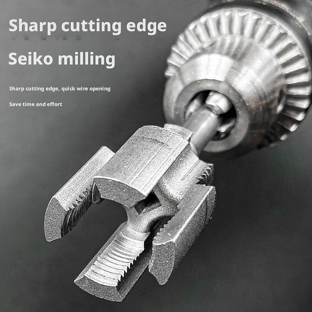 2025年 2個のパイプねじ切り工具が内蔵されています &外管ねじ切り工具 1/2''および3/4''水道管内管 &電動ドリル付き外ネジ切り機 パイプネジ切り再ネジ切りキット  コレクション – $12.99 –P10