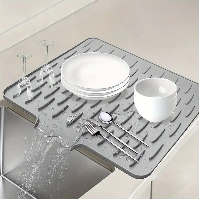 2pcs Kitchen Non-Slip Silicone Drainage Mats – Built-in Drain Design, Heat Resistant and Easy to Clean, Suitable for Countertops, Sinks, and Refrigerators 2025 - $13.99 –P2