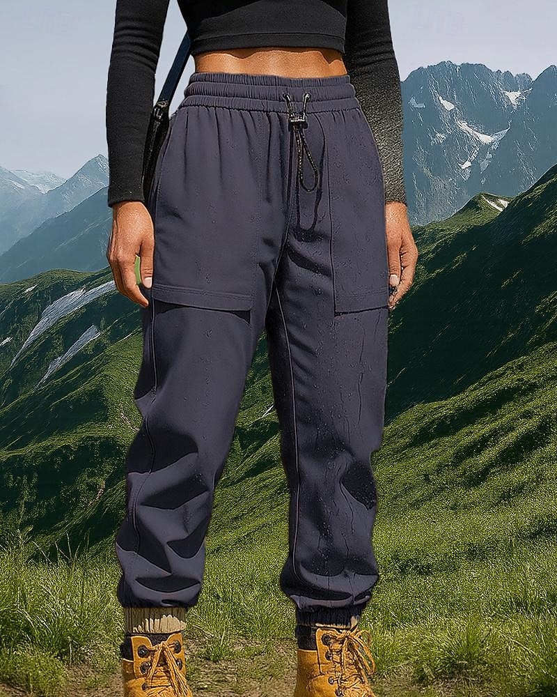 Women's Hiking Pants Trousers Casual Pants Winter Autumn / Fall Outdoor Regular Fit Waterproof Windproof Bottoms Pocket Elastic Waist Black Army Green Camping / Hiking Running S M L XL XXL 2026 - $46.99 –P6