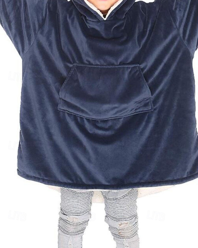 Kinder Mädchen Kapuzensweatshirt Einfarbig Langarm Tasche Winter Streetwear Täglich Polyester Lässig Figurbetonter Schnitt 2025 - $24.99 –P1