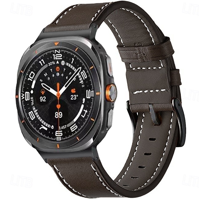 Óraszíj mert Samsung Galaxy 8. óra 40/44 mm 8. óra klasszikus 46 mm Műbőr Csere Szíj Állítható Rozsdamentes acél csat Bőr Link Karszalag 2025 - $18.99 –P8