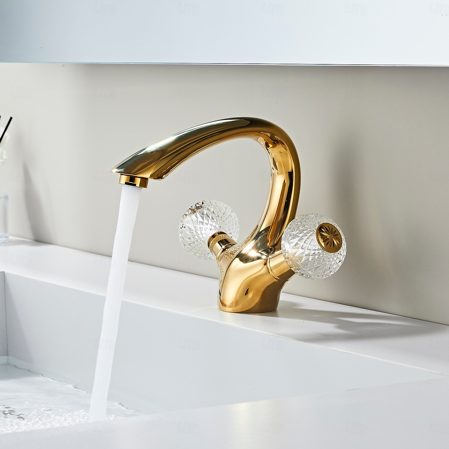 Rubinetto per lavabo - Classico Galvanizzato Set centrale Due maniglie un foroBath Taps del 2025 a $137.99 –P4