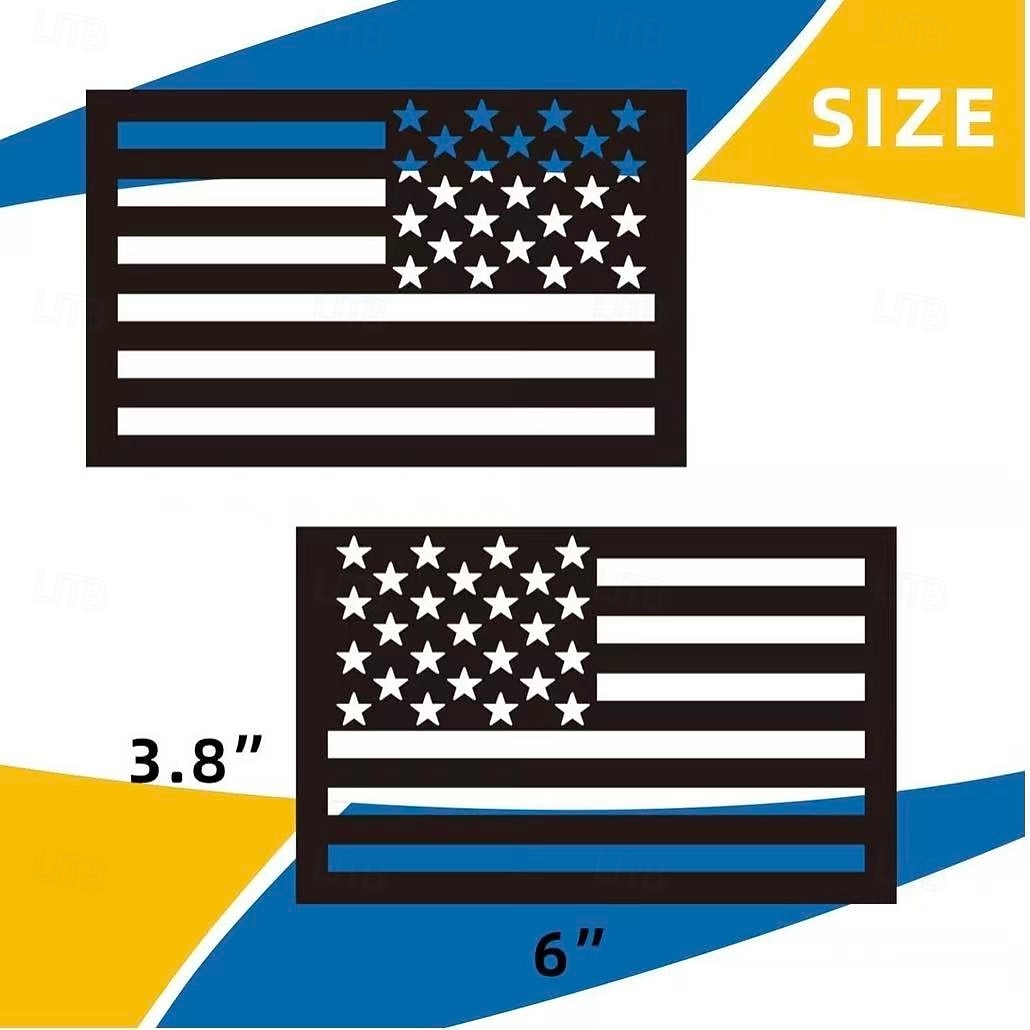 2 магнита на автомобиль с флагом США, водонепроницаемые полые наклейки на автомобиль с американским флагом, устойчивые к воздействию солнца магнитные эмблемы для кузова автомобиля, задней двери слева 2026 - $19.99 –P6