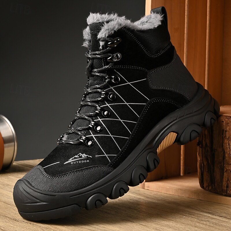 stivali tattici invernali da uomo con fodera in pelliccia: caldi stivali da trekking militari impermeabili per la sopravvivenza all'aperto, il campeggio e il freddo del 2026 a $69.99 –P5