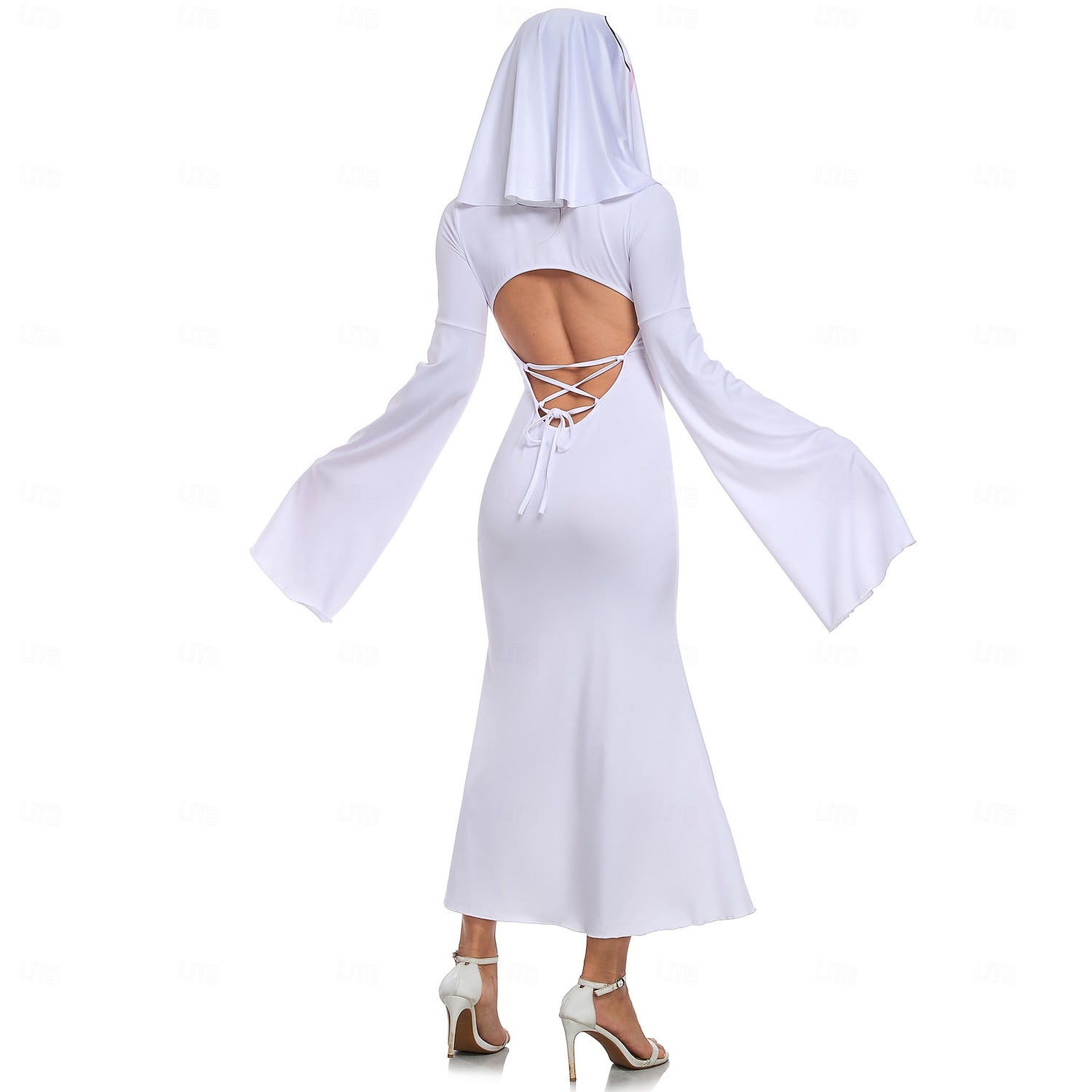 Duch Strašidelná nevěsta předvečer Všech svatých Šaty Cosplay kostým předvečer Všech svatých Dospělé Dámské předvečer Všech svatých Karneval Výkon Plesová maškaráda Jednoduché Halloweenské kostýmy 2025 - $40.99 –P3