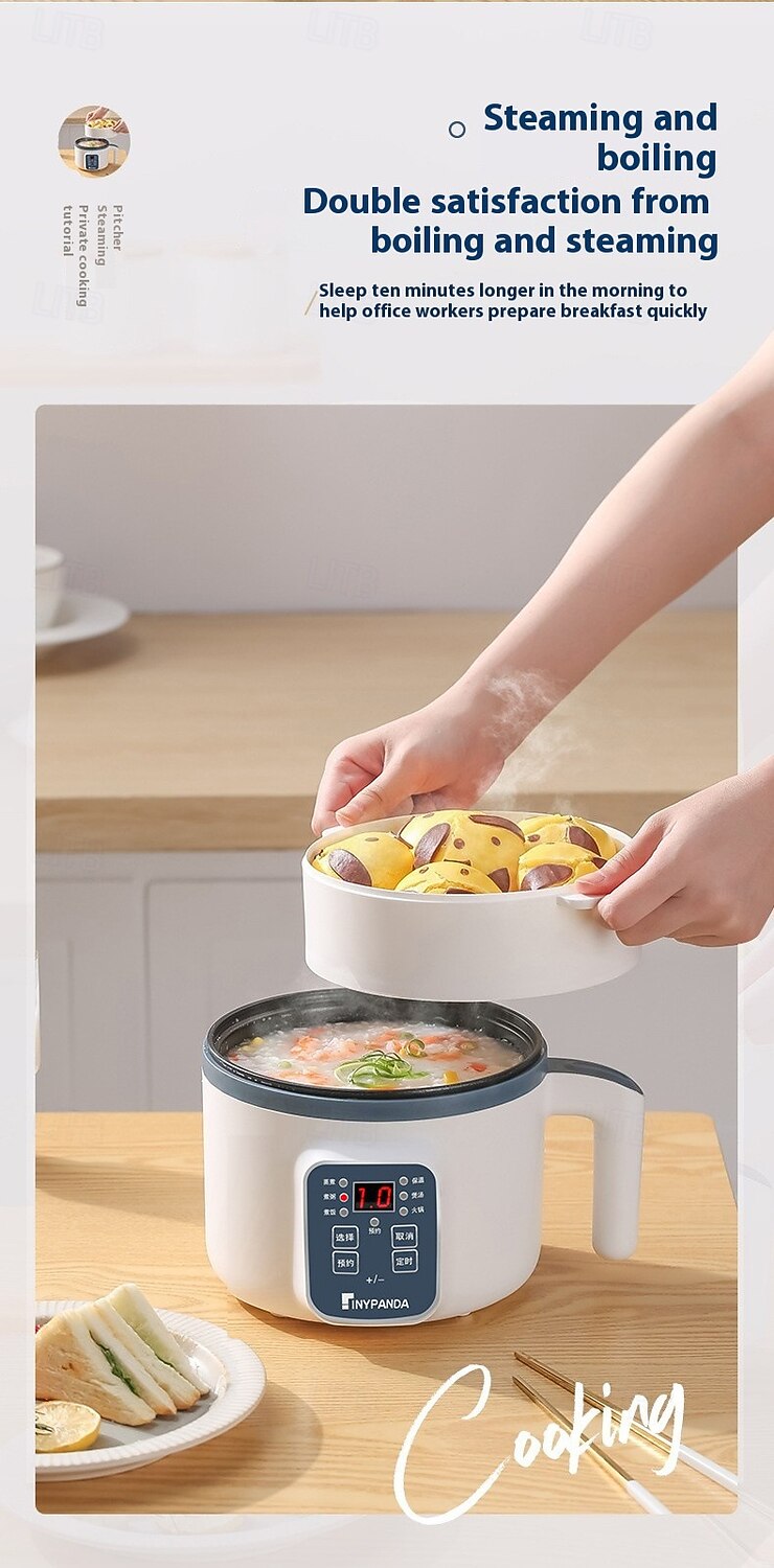 2025年 1.7L電気炊飯器シングル二層220Vマルチクッカーノンスティックスマートメカニカルマルチクッカー蒸しご飯ポット家庭用  コレクション – $38.99 –P8