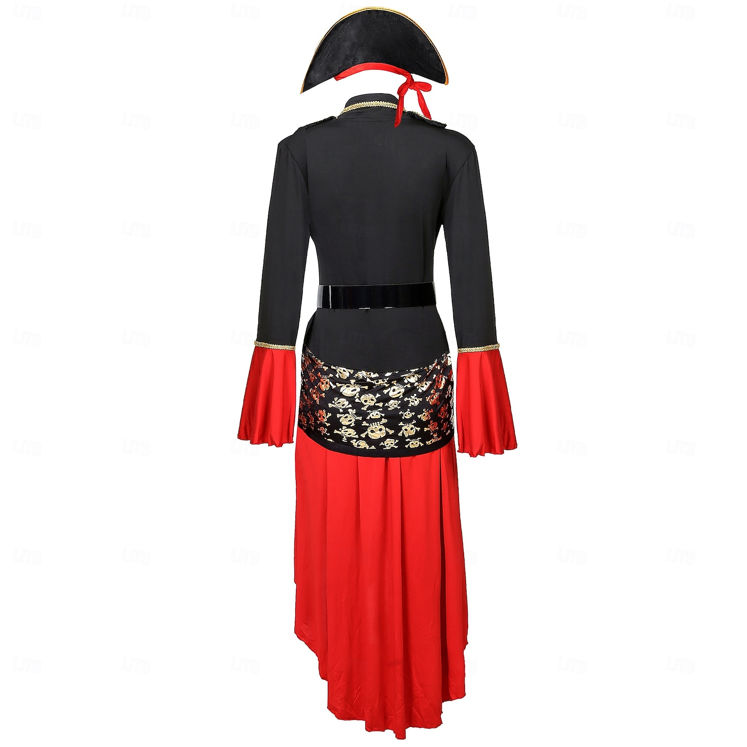Costume Capitano Pirata Unisex Atosa: Completo Con Giacca, Pantaloni E Cappello Per Carnevale! - 3