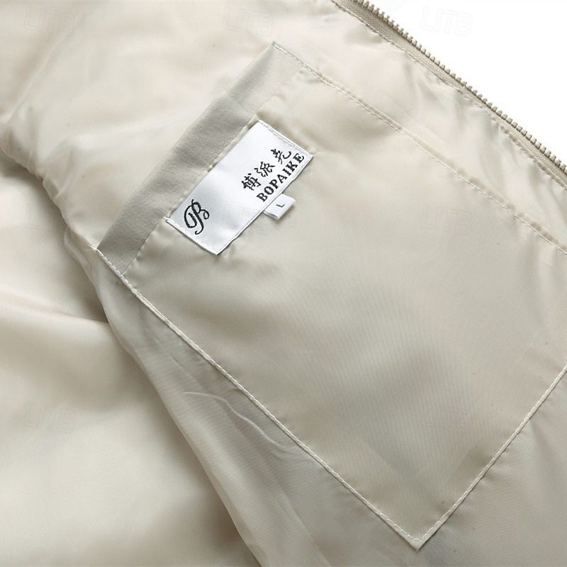 Pánské Puffer Vesta Kamizelka Vesta Dovolená Denní Rande Módní Na běžné nošení Zima Kapsy Polyester Zahřívací Pohodlné Pevná barva Zip Kapuce Běžný Černá Vodní modrá Tmavě šedá Béžová Vesta 2025 - $36.99 –P10