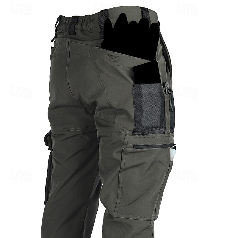 Hombre Pantalones cargo Pantalones de lana Pantalones tácticos Pantalones Botones Multi bolsillo Plano Listo para vestir Templado Exterior Diario Acampada y Senderismo Moda Clásico Verde Trébol Caqui 2026 - $37.99 –P12
