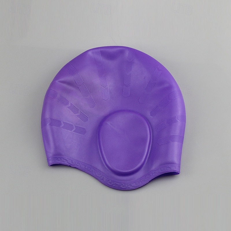 قبعة سباحة من السيليكون إلى بالغين سيليكون غرفة إضافية ملائمة مريح مقاوم للكلور ومضاد للحساسية سباحة تزلج على الماء 2026 - $5.49 –P8