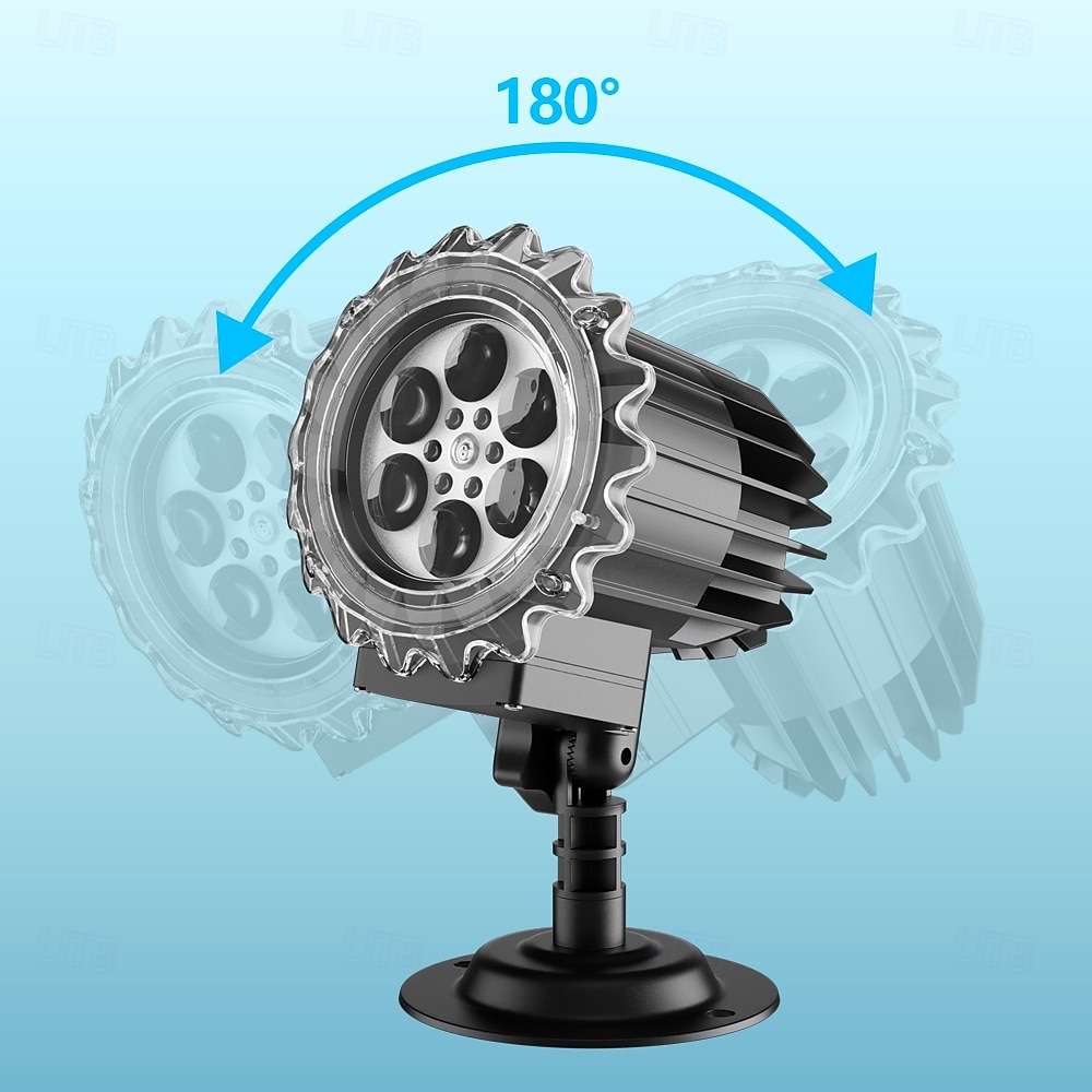 1 stuk Halloween buiten stereoscopisch projectielicht met hoge helderheid, skelet reaper grondplug in wandlamp, verticale festivalsfeer decoratieve verlichting US/EU/UK/AU plug 2025 - $32.99 –P5