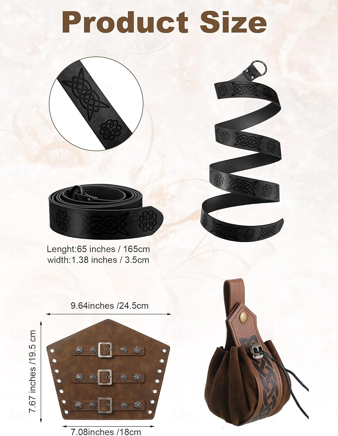 רטרו\וינטאג' ימי הביניים רנסנס מִכְנָסַיִים תלבושות חגורת מותניים פיראט ויקינג תחפושות בגדי ריקוד גברים ויקינג האלווין (ליל כל הקדושים) קרנבל נשף מסכות הצגה נשף מסכות LARP מבוגרים חולצה מכנסיים חגורה 2026 - $74.99 –P6